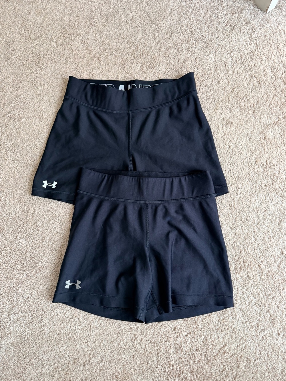 Under Armour Black Women's Athletic Shorts Duo